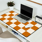 Checkered (Golden Cream) Desk Mat Gallery Image 2