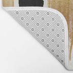 Brush Strokes (Black/Gold) Bath Mat Gallery Image 2