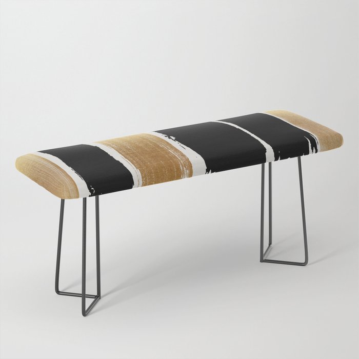 Brush Strokes (Black/Gold) Bench Gallery Image 1