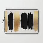 Brush Strokes (Black/Gold) Laptop Sleeve Gallery Image 1