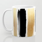 Brush Strokes (Black/Gold) Coffee Mug Gallery Image 3