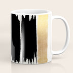 Brush Strokes (Black/Gold) Coffee Mug Gallery Image 1