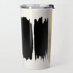 Brush Strokes (Black/Gold) Travel Mug Gallery Image 2