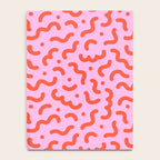 Pink line doodle squiggle pattern Notebook Gallery Image 4