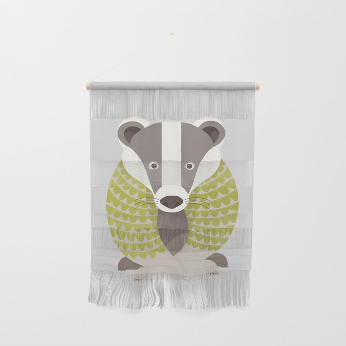 Whimsical Badger Wall Hanging Gallery Image 1