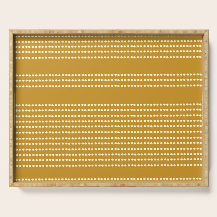 Spotted, African Pattern in Yellow Serving Tray Gallery Image 1