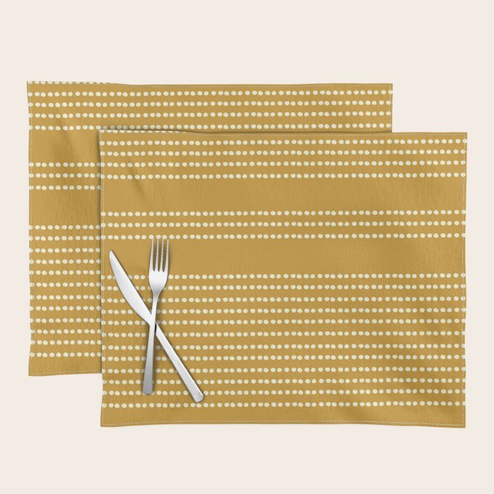 Spotted, African Pattern in Yellow Placemat Gallery Image 1