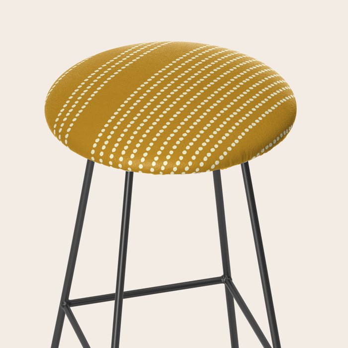 Spotted, African Pattern in Yellow Stool Gallery Image 2