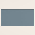 Medium Neutral Blue Gray Solid  Desk Mat Gallery Image 3