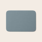 Medium Neutral Blue Gray Solid  Bath Mat Gallery Image 1