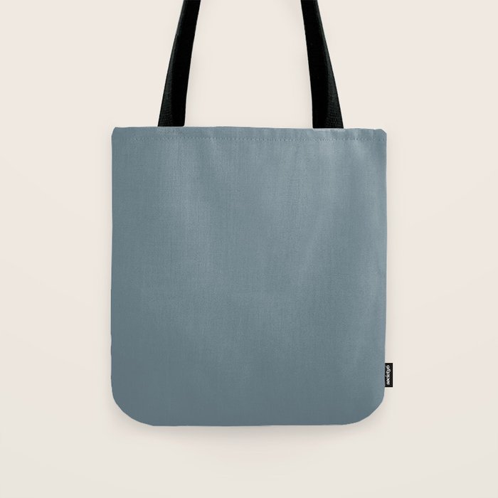 Medium Neutral Blue Gray Solid  Tote Bag Gallery Image 1