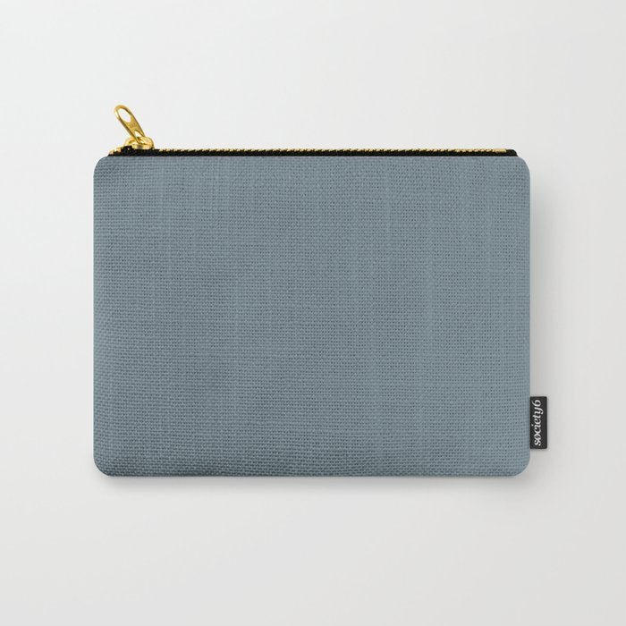 Medium Neutral Blue Gray Solid  Carry All Pouch Gallery Image 1