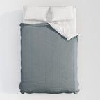 Medium Neutral Blue Gray Solid  Comforter Gallery Image 6