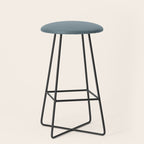 Medium Neutral Blue Gray Solid  Stool Gallery Image 1