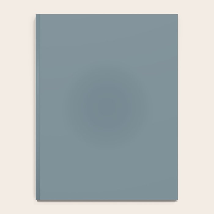 Medium Neutral Blue Gray Solid  Notebook Gallery Image 4