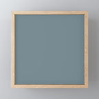 Medium Neutral Blue Gray Solid  Mini Art Print Gallery Image 1