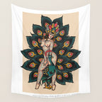 Peacock dream Wall Tapestry Gallery Image 4