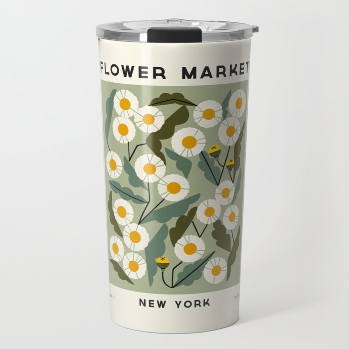 Flower Market No. 1 Travel Mug Gallery Image 1