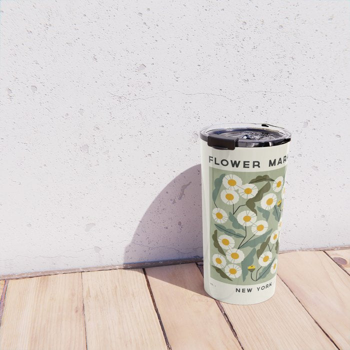 Flower Market No. 1 Travel Mug Gallery Image 4