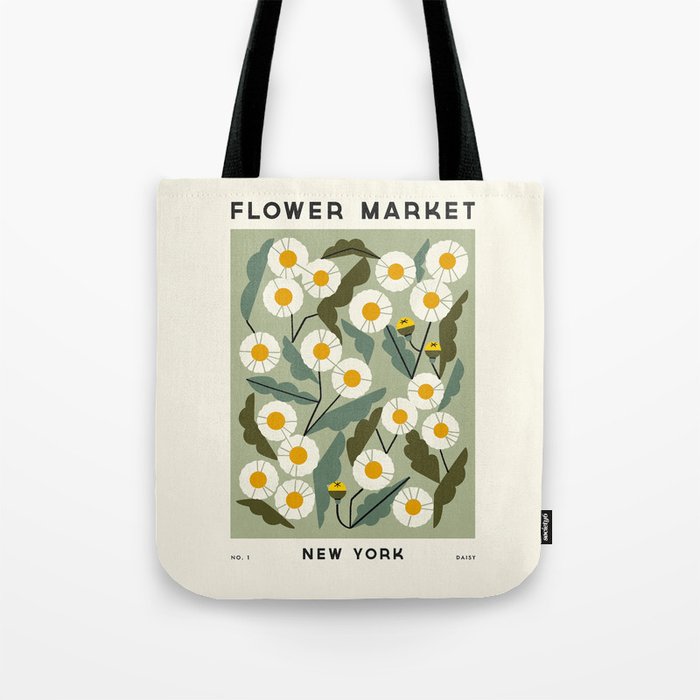 Flower Market No. 1 Tote Bag Gallery Image 1