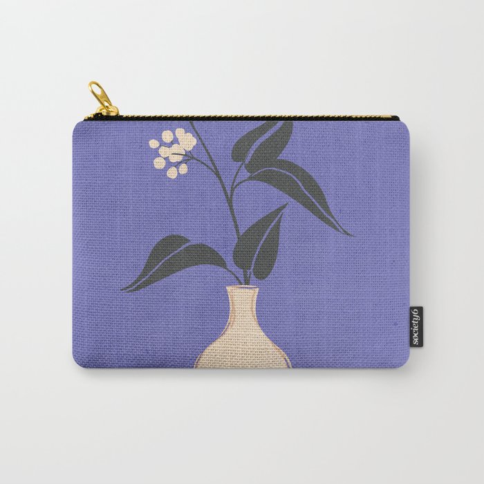 Minimal Abstract Art Vase Flower 14 Carry All Pouch Gallery Image 1