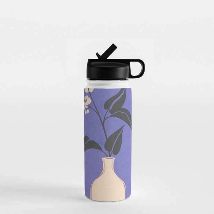 Minimal Abstract Art Vase Flower 14 Water Bottle Gallery Image 1
