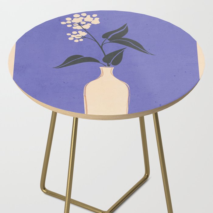 Minimal Abstract Art Vase Flower 14 Side Table Gallery Image 2