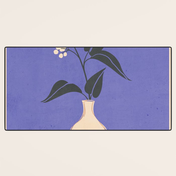 Minimal Abstract Art Vase Flower 14 Desk Mat Gallery Image 3