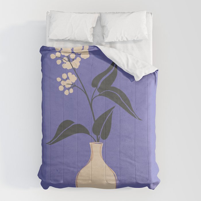 Minimal Abstract Art Vase Flower 14 Comforter Gallery Image 6