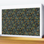 Green & Turquoise Parrotlets and Loquats Wall Mural Gallery Image 2