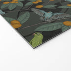 Green & Turquoise Parrotlets and Loquats Welcome Mat Gallery Image 2