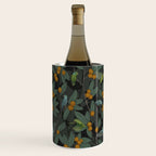 Green & Turquoise Parrotlets and Loquats Wine Chiller Gallery Image 3