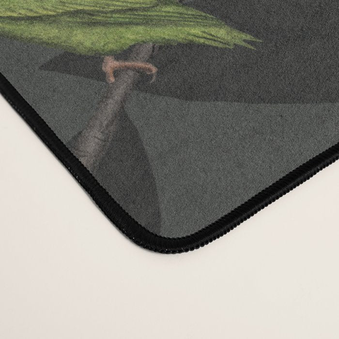 Green & Turquoise Parrotlets and Loquats Desk Mat Gallery Image 4
