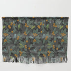 Green & Turquoise Parrotlets and Loquats Wall Hanging Gallery Image 1