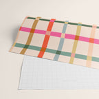 Colourful window pane checked pattern Wrapping Paper Gallery Image 2