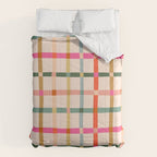 Colourful window pane checked pattern Comforter Gallery Image 6