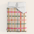 Colourful window pane checked pattern Duvet Cover Gallery Image 6