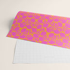 Boho Blooms - Hot Pink Wrapping Paper Gallery Image 2