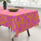 Boho Blooms - Hot Pink Tablecloth Gallery Image 3