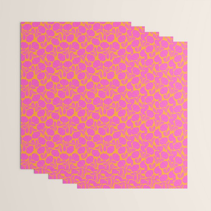 Boho Blooms - Hot Pink Wrapping Paper Gallery Image 3