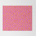 Boho Blooms - Hot Pink Throw Blanket Gallery Image 2