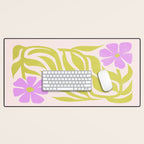 Lilac & Lime: Les Fleurs | Flower Market Color Series 02 Desk Mat Gallery Image 1