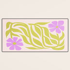 Lilac & Lime: Les Fleurs | Flower Market Color Series 02 Desk Mat Gallery Image 3