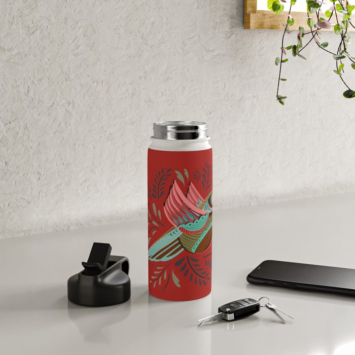 Peace Bird - Red Water Bottle Gallery Image 4