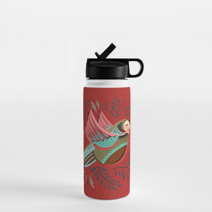 Peace Bird - Red Water Bottle Gallery Image 1