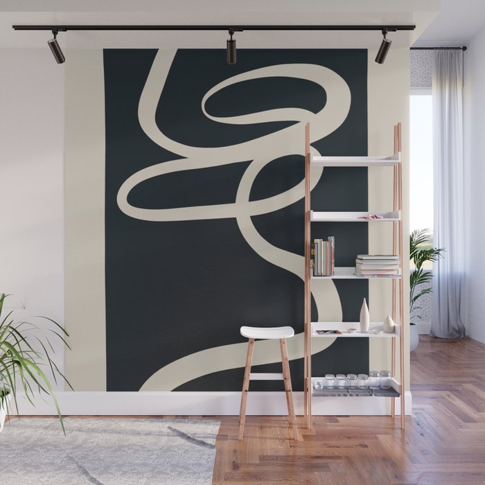 Abstract Line 16 Wall Mural Gallery Image 1
