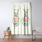 Chevron Owl Window Curtain Gallery Image 5
