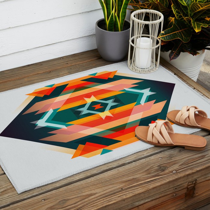 Broken Diamond - Incalescence Outdoor Rug Gallery Image 2