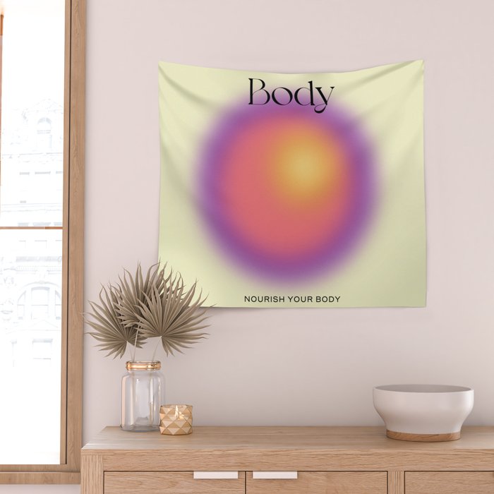 Body: Aura Gradient 02 Wall Tapestry Gallery Image 2