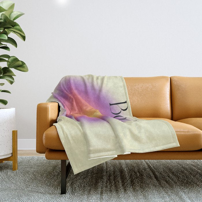 Body: Aura Gradient 02 Throw Blanket Gallery Image 1
